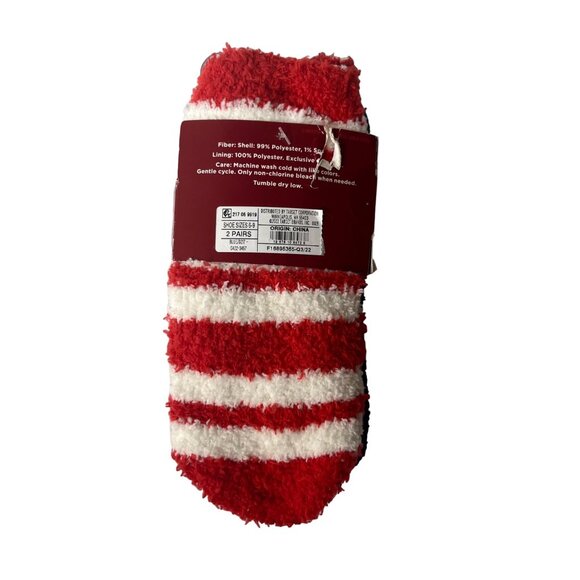 Wondershop Toddlers Super Soft Christmas Crew Socks Pairs Size 5-9 New - Picture 2 of 5